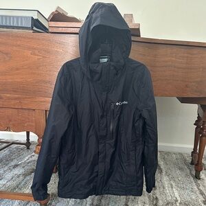 Columbia Black Waterproof Hooded Jacket